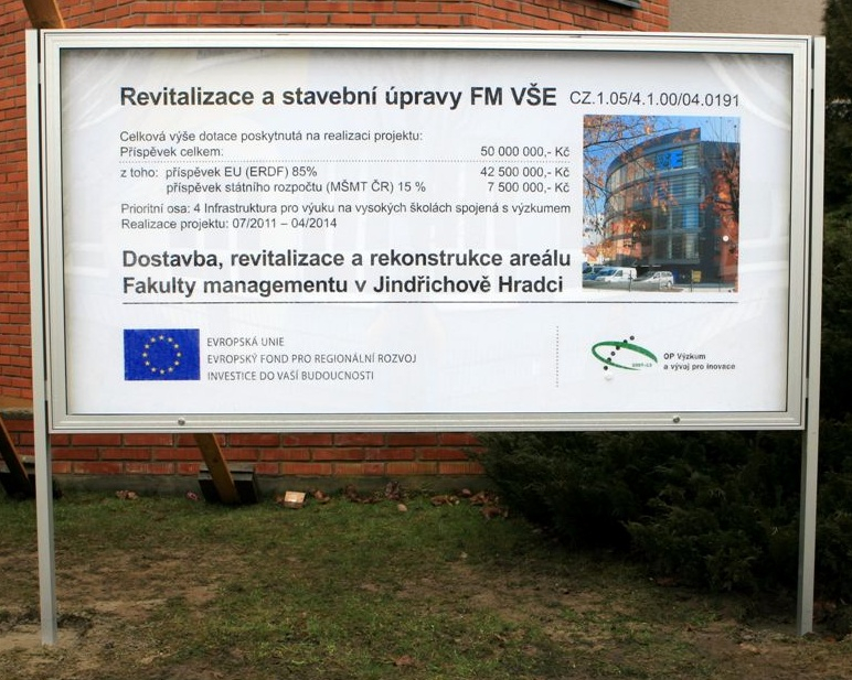 Revitalisation and building modifications at FM VŠE