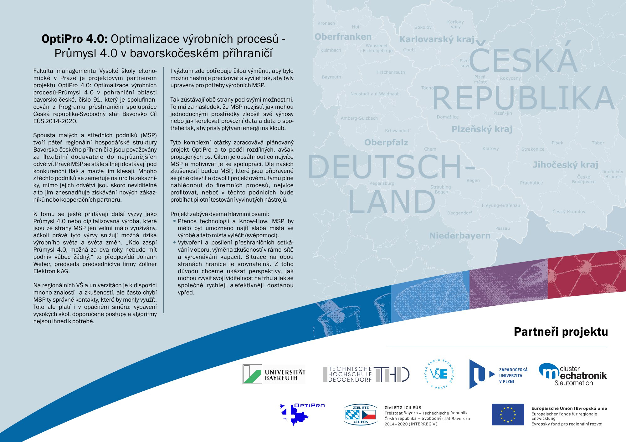 OptiPro 4.0: Optimisation of Production Processes – Industry 4.0 in the Bavarian-Czech border area