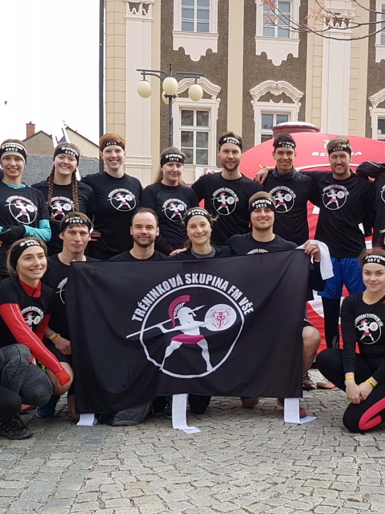 Tréninková skupina Fakulty managementu na Spartan Race v Kutné Hoře