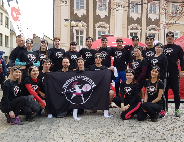 Tréninková skupina Fakulty managementu na Spartan Race v Kutné Hoře
