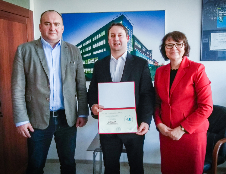 Doc. Ing. Vladislav Bína, Ph.D. oficiálně jmenován děkanem Fakulty managementu