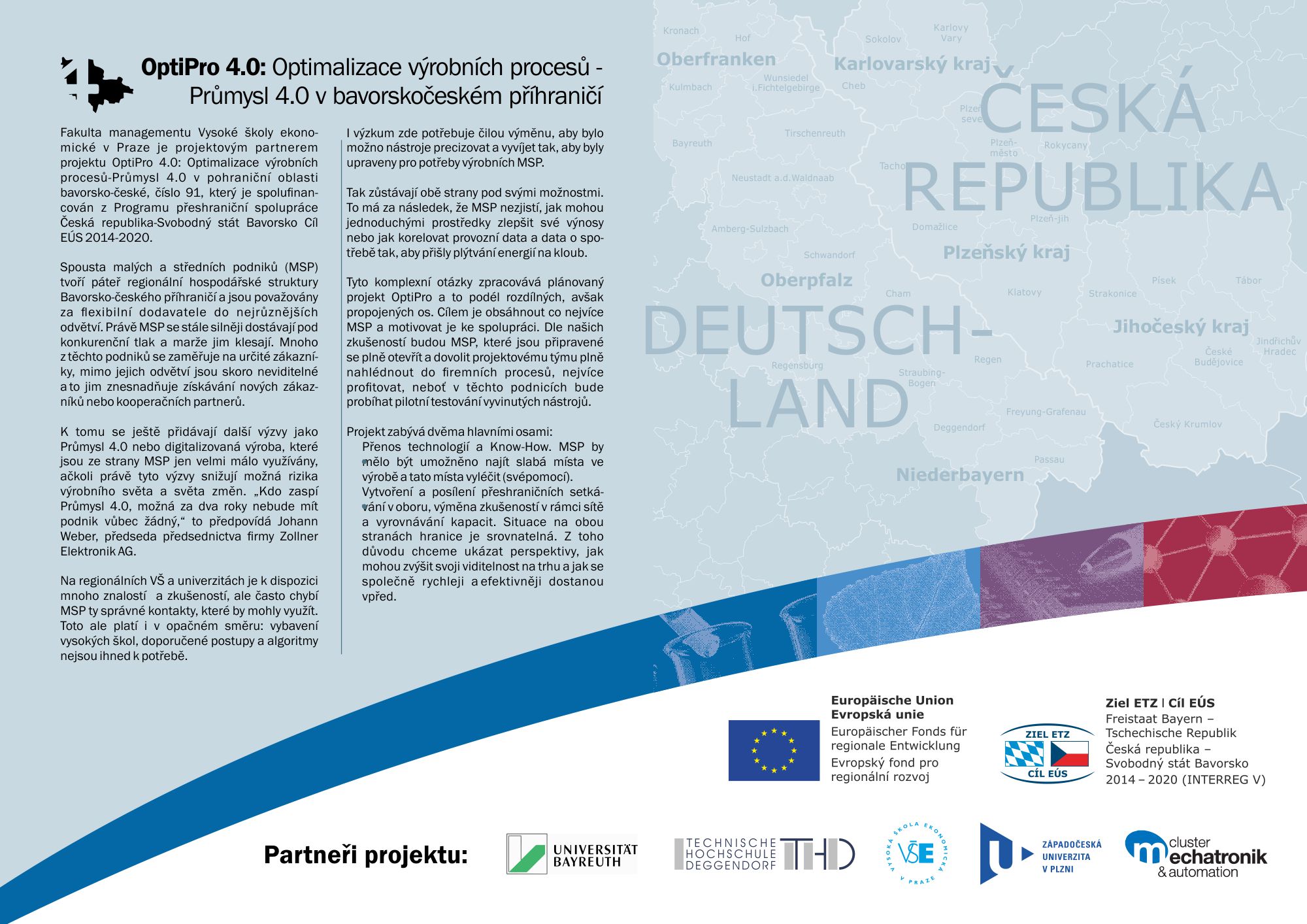 OptiPro 4.0: Optimalizace výrobních procesů-Průmysl 4.0 v pohraniční oblasti bavorsko-české